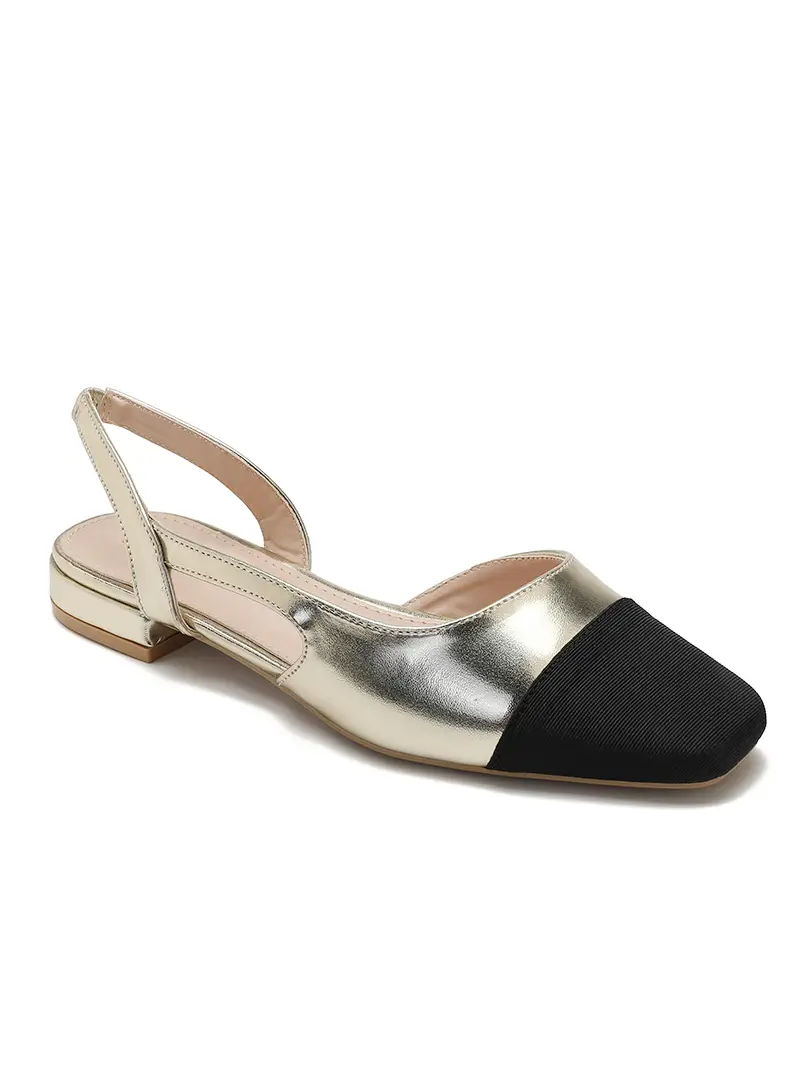Escarpins petit talons bicolore BF-63