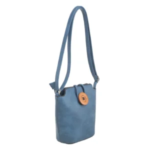 PETIT SAC BANDOULIERE EN BOIS AVEC BOUTON