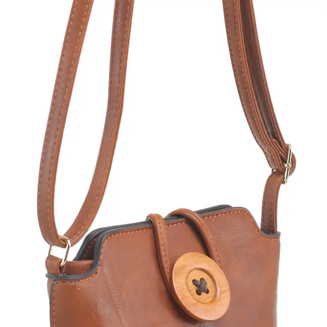 PETIT SAC BANDOULIERE EN BOIS AVEC BOUTON – Image 4