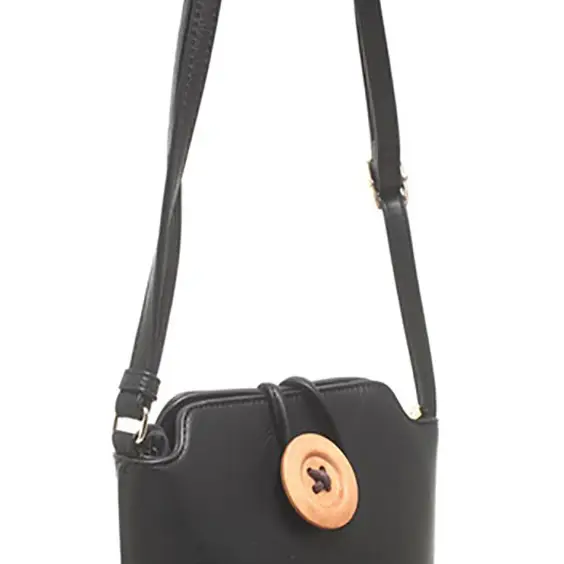 PETIT SAC BANDOULIERE EN BOIS AVEC BOUTON – Image 3