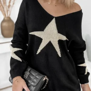 Pull Avec motif Étoile en lurex - 88282