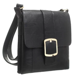 Sac à bandoulière classique à rabat noir