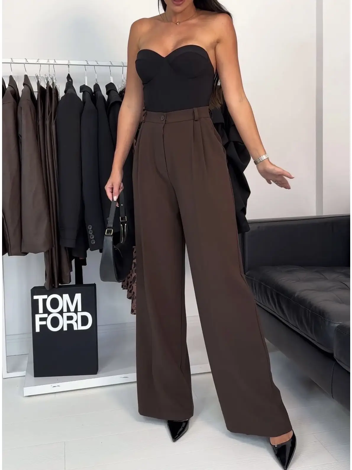 Pantalon Large en uni-7104-4